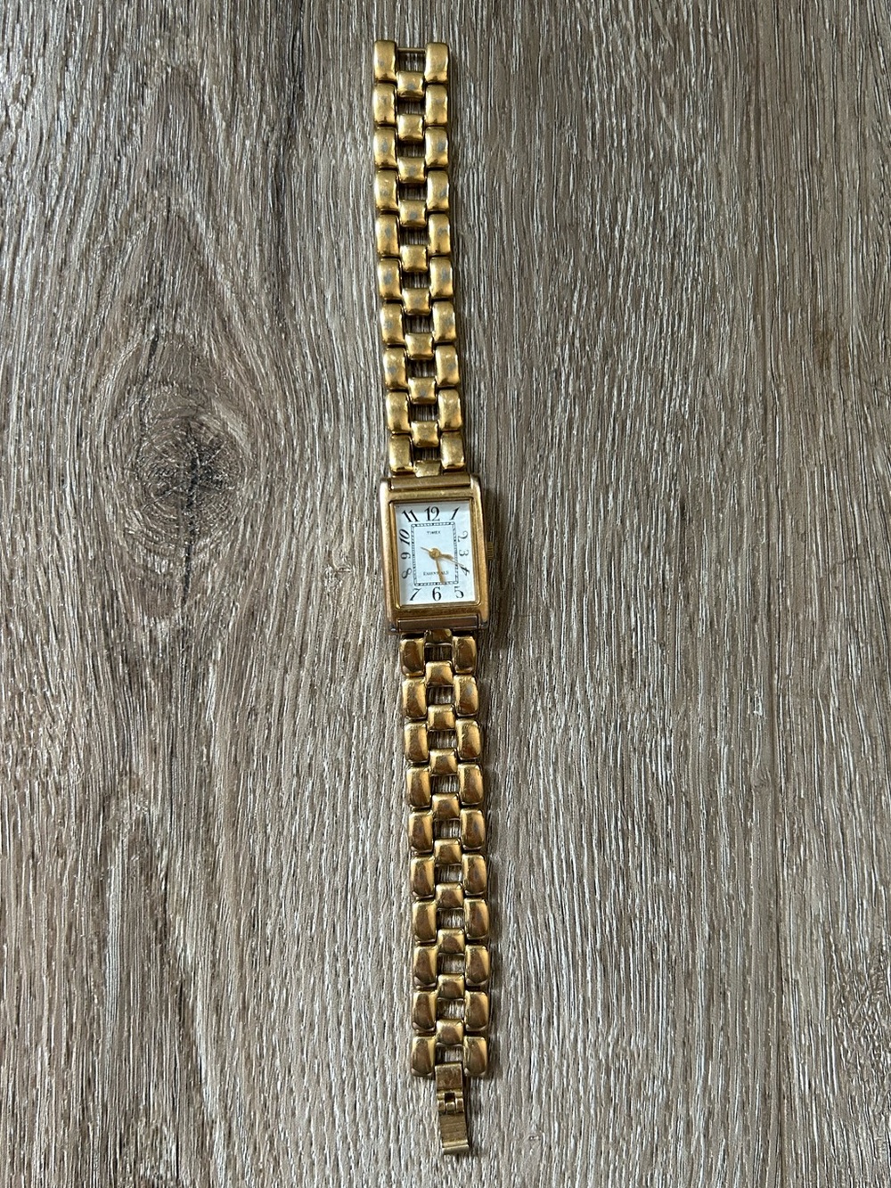 Vintage Timex Gold Tone Link Bracelet Watch